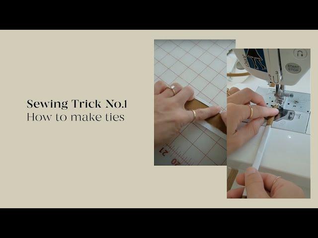 Sewing Trick: How To Sew Ties and Straps Quick