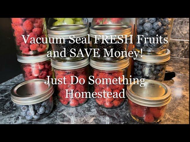 Vacuum Seal FRESH fruits and SAVE money!