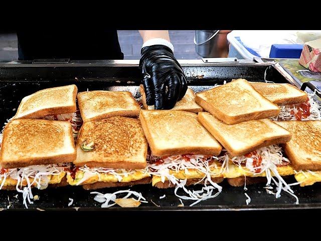 Street Toast Master who Only Sells for 3 Hours in the Morning? Myeongdong Toast | Korean street food