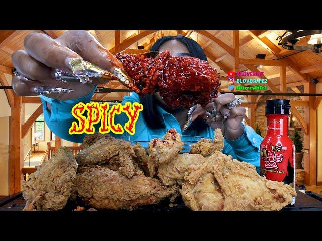 2X Spicy Popeyes Chicken Crispy Deliciousness Mukbang | by Bloveslife