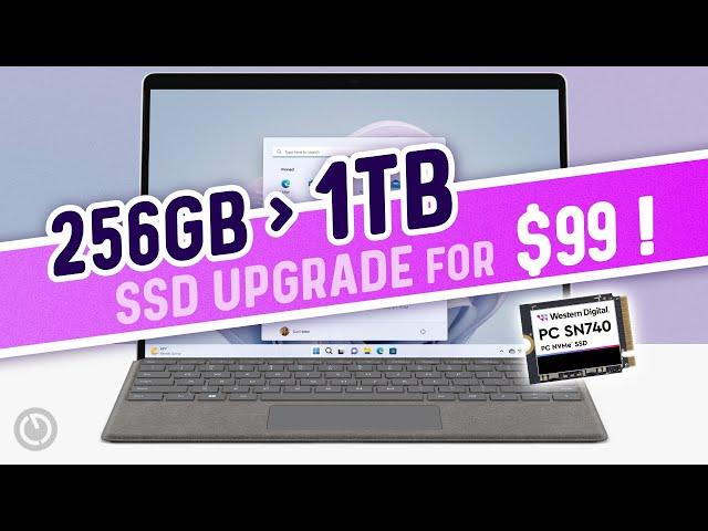 CHEAP SSD UPGRADE!  -  Adding 1TB to a Surface Pro 9