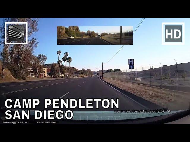 Driving through Camp Pendleton, San Diego, California