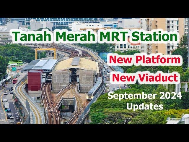 Tanah Merah MRT Station New Platform New Viaduct