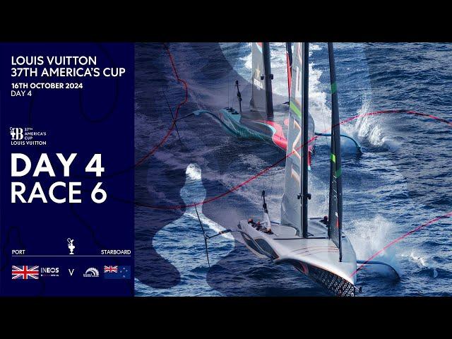 Louis Vuitton 37th America's Cup Race 6 | INEOS Britannia vs Emirates Team New Zealand | Full Replay