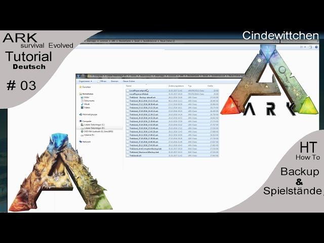 ARK # HT # How To # Backup und Spielstände / Tutorial # Deutsch Ger #003