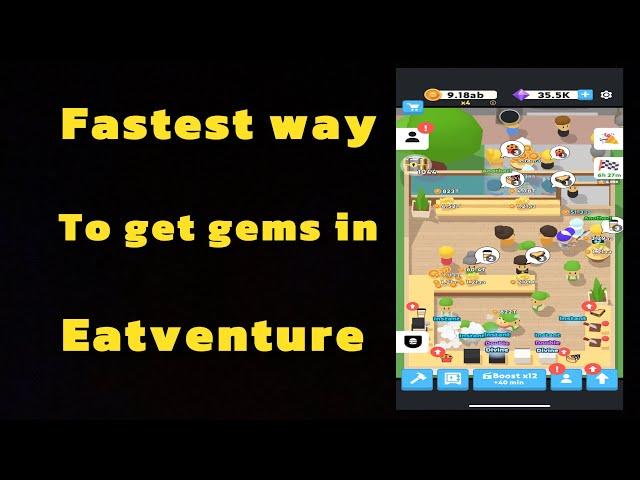 Eatventure: How to get gems the fastest