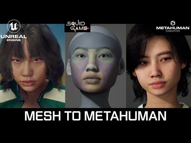 메시 투 메타휴먼 오징어게임 강새벽 (Mesh To Metahuman Squid Game Kang Sae‑byeok)