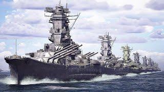 Bombardment from Battleship Yamato and Super Yamato type