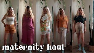 SUSTAINABLE AND ETHICAL MATERNITY CLOTHES HAUL // maternity style for summer