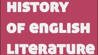 History of English literature