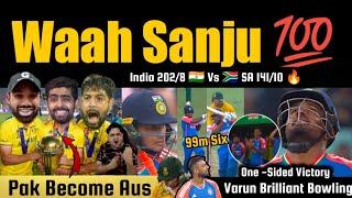 Century  Sanju Samson  Chakaravarthy OP | Abhishek Big Concern now  Pak Pagla Gaya 9 Wkts Victory