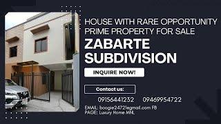 HOUSE WITH RARE OPPORTUNITY PRIME PROPERTY FOR SALE IN ZABARTE SUBDIVISION