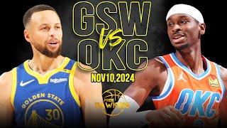 Golden State Warriors vs OKC Thunder Full Game Highlights | Nov 10, 2024 | FreeDawkins