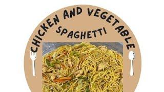 Chicken and Vegetable Spaghetti.