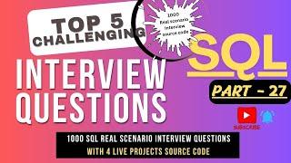 Prepare SQL Interview Questions and Answers 2+ Years Real Time Scenario Queries #sqlinterview