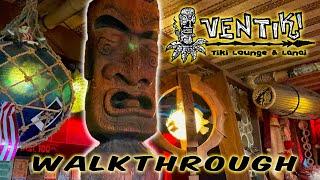 VENTIKI in Ventura, California! TIKI BAR Lounge and Lanai Walkthrough!