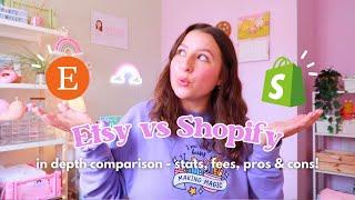 ETSY vs SHOPIFY  my experience, sales stats, pros/cons, which one is better for small businesses?