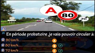 Nouvelle 40 questions d'examen de code de la route 2022 Serie #1