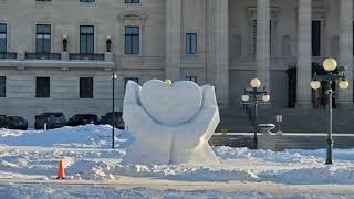 Amazing Snow Sculptures in Winnipeg!