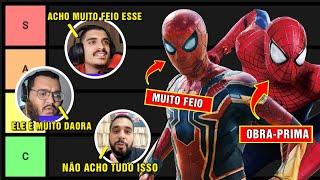 RANKEANDO TODOS OS TRAJES DO HOMEM-ARANHA NO CINEMA - COM IGOR DCNAUTA E RENO PACÍFICO