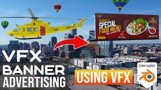 How To Create Helicopter Banner Advertising CGI Ads in Blender