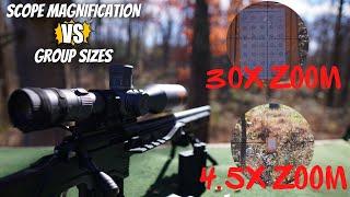 BEST MAGNIFICATION FOR SHOOTING GROUPS // HOW MUCH DO YOU REALLY NEED? 22lr
