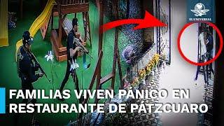 Familias pasan de la tranquilidad de una comida al terror de ser testigos de un “levantón”