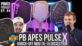 NEW Pickleball Apes Pulse X, Knock-off MOD TA-15 Dissection, ProKennex Black Ace 16, Chorus paddles