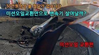 [F10 520d] 미션오일 교환만으로 변속기 살아날까?