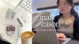 FINALS SEASON IN ART SCHOOL ep. 1  graphic design student in nyc