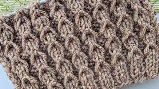 Byzantine Ribbed Knit Stitch Pattern