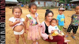 Hmong Village Laos - The Hmong of Ban Long Lao Luang Prabang Laos S.E.Asia