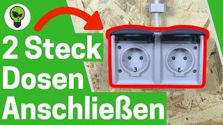 Aufputz 2 fach Steckdose Anschließen  TOP ANLEITUNG: Wie 3 & mehrere Doppelsteckdosen Verbinden???