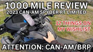 1000 Mile Review of the Can-Am Spyder RT Limited