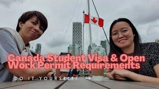 Canada Student Visa & Open Work Permit Requirements | Do It Yourself | No Agency | Elle & Lhyz