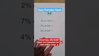 Find Percentages in Seconds | Percentage Problems - Shortcuts & Tricks  #math #percents