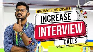 4 Tips to increase Interview calls | Job Portal Hacks to get quick interview calls and letters