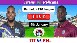 TIT vs PEL Live | Barbados T10 Live | T10 Live | T10 League Live | T10 League Live Streaming