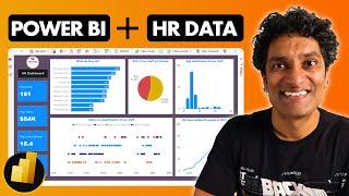 HR Data Analytics & Awesome Dashboard with Power BI : End-to-End Project