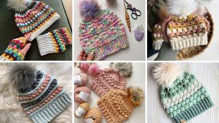 Beautiful crochet beanie hat ideas winter ️ Hats