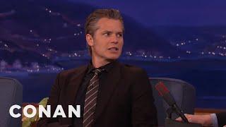 Timothy Olyphant Smoked Willie Nelson’s Weed | CONAN on TBS