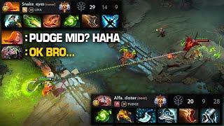 Lina Picked Mid Against Pudge... HUGE MISTAKE! | Pudge Official