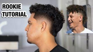 PATRICK MAHOMES HAIRCUT TUTORIAL | Step By Step Burst FadeTutorial For Beginning Barbers