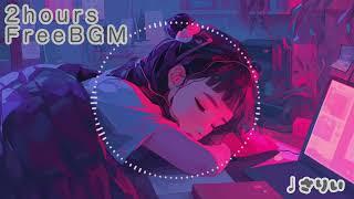 【フリーbgm】夢の中のネオンのまち-Neon city in a dream-【2時間】−さりい−