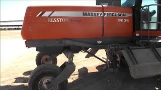 DB1673 2008 Massey Ferguson 9635 Swather w/rotary header