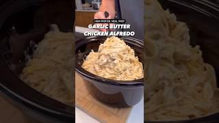 Macro-Friendly, High Protein Garlic Butter Chicken Alfredo #shorts