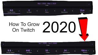 How to Grow Your Twitch Channel in 2020 *5 Mins - 5 Tips*