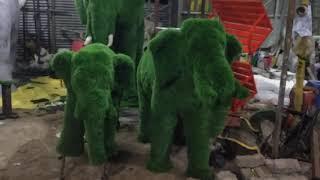 Elephant With Artificial Grass ( N D Enterprise - 8013818122 )