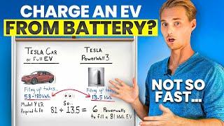 Home Battery Storage to EV Charging Problem Explained. Can a Tesla Powerwall Charge A Tesla Car?