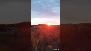 One of the best sunsets ever seen#canada #fallcolors #sunset #travel #viralvideo #views #redsun